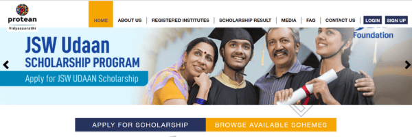 Application Process: JSW UDAAN Scholarship 2023 for Medical Students
Step 2- Click on the "Signup" button on the homepage.
