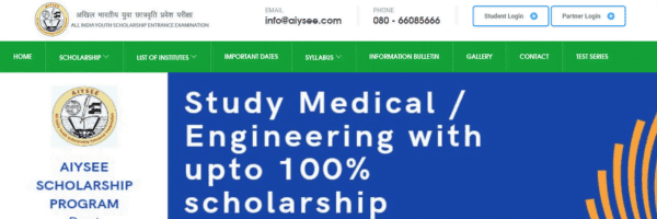All India Youth Scholarship Entrance Examination 2023 ( Scholarships for MBBS Students, scholarship for NEET qualified students, scholarship for medical students in india)