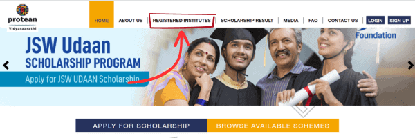 Check Registered Institutes with Vidyasaarathi Portal