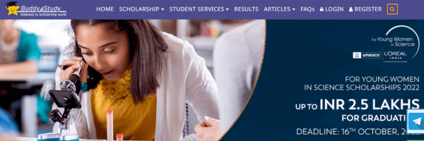 L'Oréal India For Young Women In Science Scholarships ( Scholarships for MBBS Students, scholarship for NEET qualified students, scholarship for medical students in india, mbbs students scholarship, mbbs scholarship, mbbs scholarship in india)