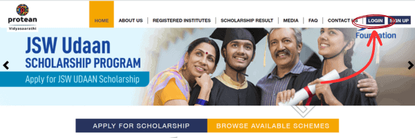 Login: JK Lakshmi Vidya Scholarship 2023