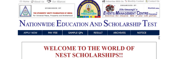 Nationwide Education and Scholarship Test (NEST) ( Scholarships for MBBS Students, scholarship for NEET qualified students, scholarship for medical students in india, mbbs students scholarship, mbbs scholarship, mbbs scholarship in india)