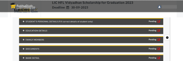 LIC HFL Vidyadhan Scholarship 2023 apply online process