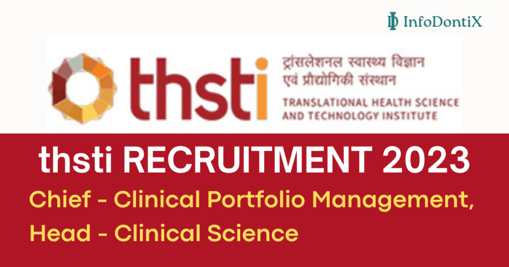 THSTI Jobs 2023 Apply Online for Clinical Portfolio Management & Clinical Science Vacancies