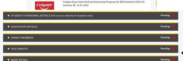 Step 5 - Application Process Colgate Keep India Smiling Scholarship Program
